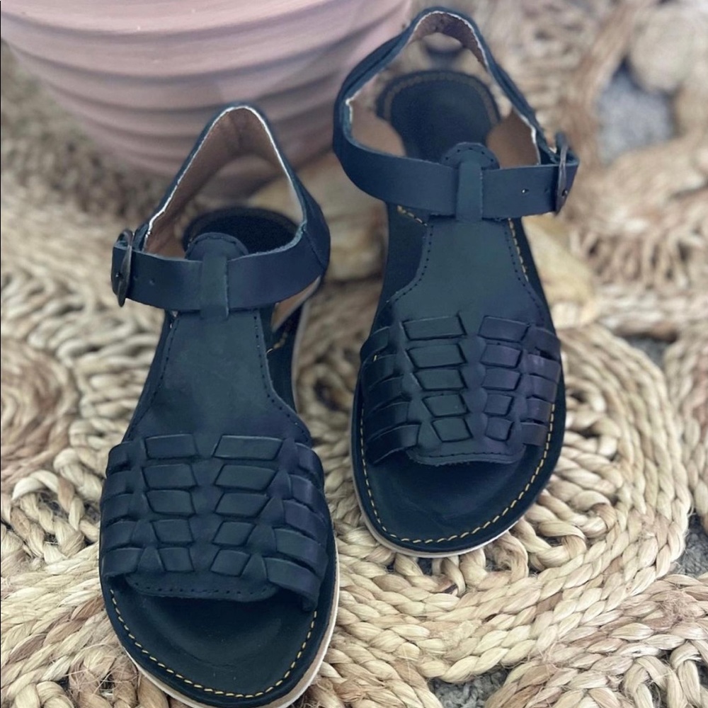 Black Mexican Huaraches brand new